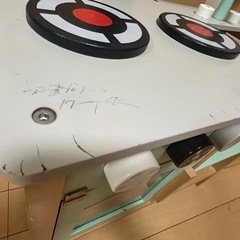 女の子おままごと木製キッチン(ミントグリーン)の画像