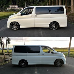 [お取引中] 車検付き！エルグランド！ハイウェイスター！両側パワスラ！切り替え4WD！2.5！テレビ！ナビ！早い者勝ち！の画像