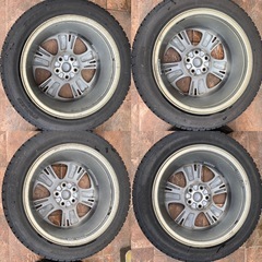 スバル レヴォーグ 純正 ホイールタイヤ 2022年 ブリヂストン ブリザックVRX2 215/50R17 スタッドレス の画像