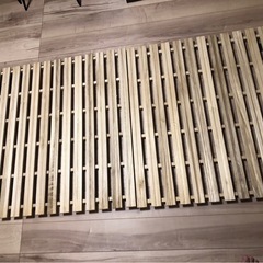 2セット★2つ折り すのこ　シングルサイズの画像