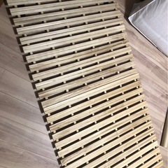 2セット★2つ折り すのこ　シングルサイズの画像