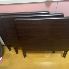 ニトリ折りたたみコンパクトデスク×3の画像