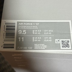 【新品
試し履きのみ】NIKE AIR FORCE 1 '07の画像