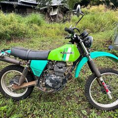 KAWASAKI カワサキ KL250A 250cc 2056km 書類有 鍵無 オフロード モタード バイク 現地引取【山梨県】の画像