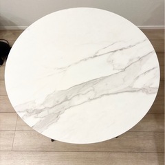 ダイニングテーブル 大理石柄 70cm  韓国風の画像