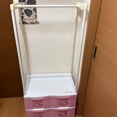 ハンガーラック チェストハンガー ハロー キティの画像