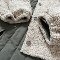 美品★Green　Parks WEB限定ボア×キルティングブルゾンセットの画像