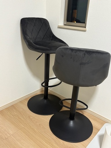 カウンターチェア2脚セット