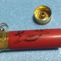 鹿の角。薬莢、キーホルダー。ハンドメイド。の画像