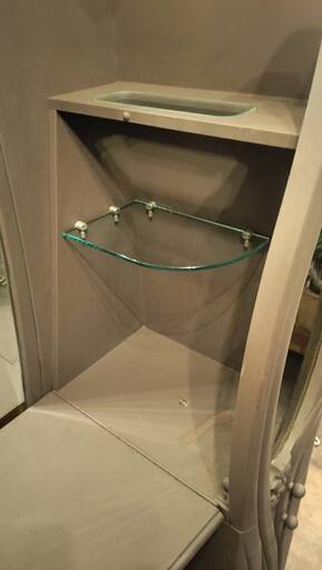 値下げ【一点物】優雅な曲線美のドレッサー＆姿見