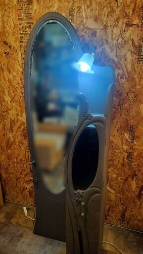 値下げ【一点物】優雅な曲線美のドレッサー＆姿見