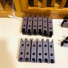 タンスのゲン 木製 ベビーサークル　ダーク ブラウンの画像
