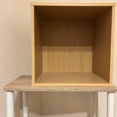 収納家具(キューブボックス&二段ラック)の画像