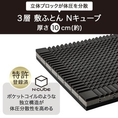 ニトリマットレスN-CUBEの画像