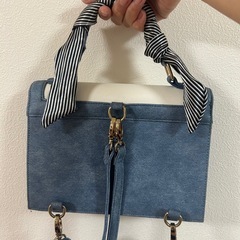 CECIL McBEE デニム風ハンドバッグの画像