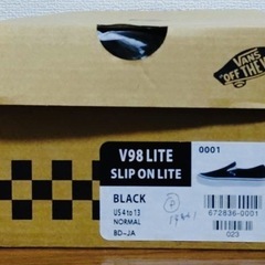 vans　スリッポンライト BLACKの画像