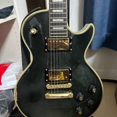 Greco ブラック エレキギター レスポールスタイルの画像