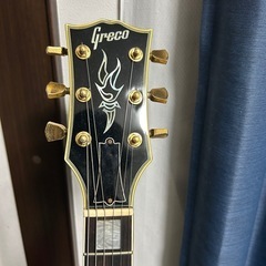 Greco ブラック エレキギター レスポールスタイルの画像