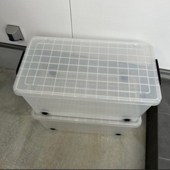 【決まりました♪】①【衣装ケース】【コロ付き衣装ケース】【押入れ収納】1個の画像