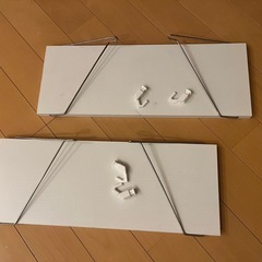 ウォールシェルフ　ホワイト　2個セットの画像