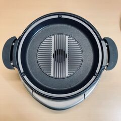 タイガー 3枚プレート グリル鍋 CQD-B300（メタリックブラウン）2018年製　焼肉、たこ焼きもOK！の画像