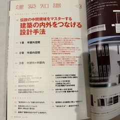 建築知識 no.784 (2020年3月) 伝説の中間領域をマスターする 建築の内外をつなげる設計手法の画像