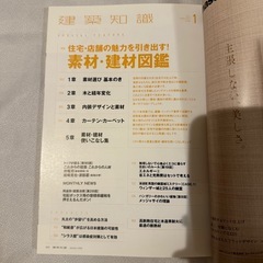 建築知識 no.806 (2022年1月号)　住宅・店舗の魅力を引き出す！ 素材・建材図鑑の画像