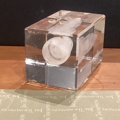 China Airlines機搭載エンジン　クリスタルペーパーウエイトの画像