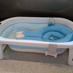 RAKU ベビーバス　バスネット付き　折りたたみの画像