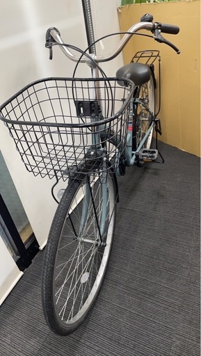 ★格安！メイリツ meiritsu 中古自転車 ファミリーサイクル ママチャリ 27インチ ブルーグレー ☆格安！メイリツ meiritsu 中古自転車 ファミリーサイクル ママチャリ