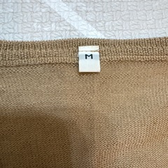 【新品未使用】無印良品シルク入りカーディガンの画像