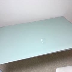 ガラス　テーブル　ガラステーブル　ハイテーブルの画像