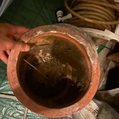 石造りの植木鉢　大の画像