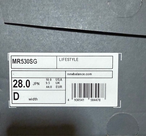 新しいnew balance 530 ネイビー