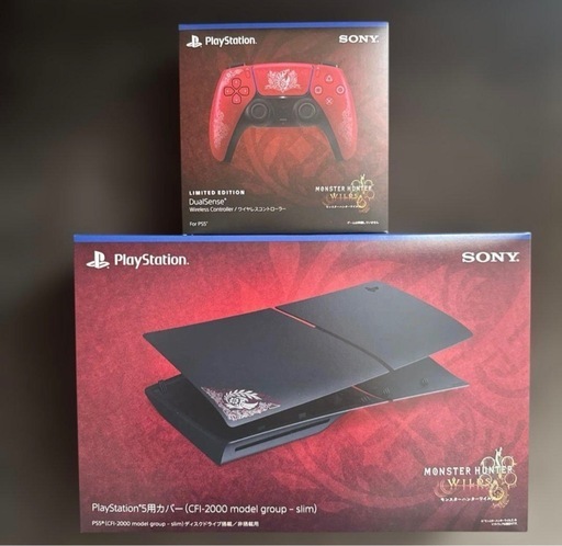 PS5 モンハン　コントローラー・カバー　セット