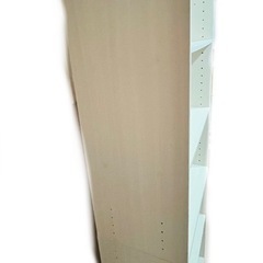 ニトリの簡単組立て カラーボックス Nクリック ボックス ワイド3段(ホワイトウォッシュ) と2段のセットの画像