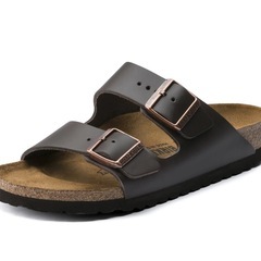 Birkenstock アリゾナナチュラルレザー サンダル 24cmの画像
