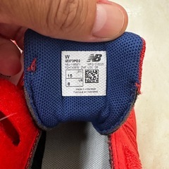 新品未タグ付き New Balance 373 ベビーシューズ レッド 15cmの画像