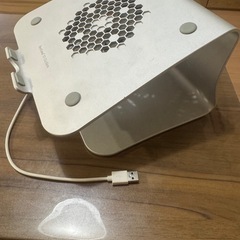 冷却ファン付き ノートパソコンスタンド pcスタンド11 '' -16 '' Macbook Air Pro/富士通と互換性のある放熱性に シルバーの画像