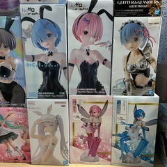 単品売り可能です！　美少女フィギュア　22体まとめ売り　プライズ　リゼロ　レム　宇崎ちゃん　初音ミクの画像