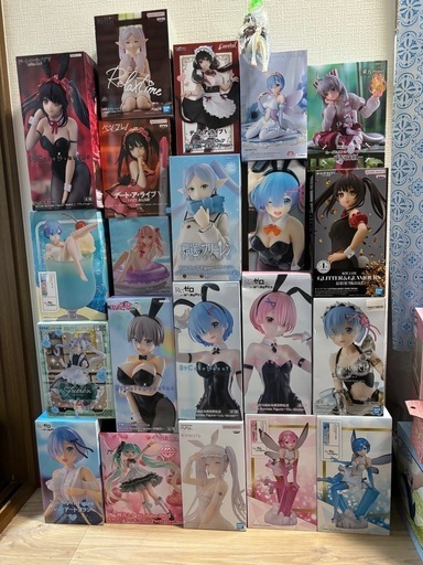 単品売り可能です！　美少女フィギュア　22体まとめ売り　プライズ　リゼロ　レム　宇崎ちゃん　初音ミク
