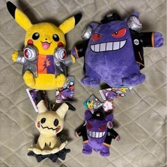 ピカチュウ ゲンガー ミミッキュ　肩のせマスコット　USJ ぬいぐるみ　ユニバの画像