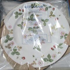 ☆ウェッジウッド WEDGWOOD ワイルドストロベリー 大皿ペアセット◆プレート2枚セットの画像