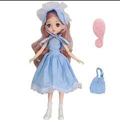 プリンセスドール　水色　ファッション人形　ジョイントドール カスタムドールの画像
