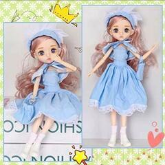 プリンセスドール　水色　ファッション人形　ジョイントドール カスタムドールの画像