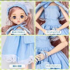プリンセスドール　水色　ファッション人形　ジョイントドール カスタムドールの画像