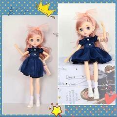 プリンセスドール　紺　ファッション人形　ジョイントドール カスタムドール 女の子の画像