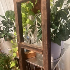 昭和レトロ　木製ハシゴの画像