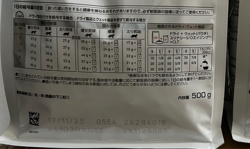 ロイヤルカナン　ユリナリーS/O エイジング　CLT 猫　500g×4