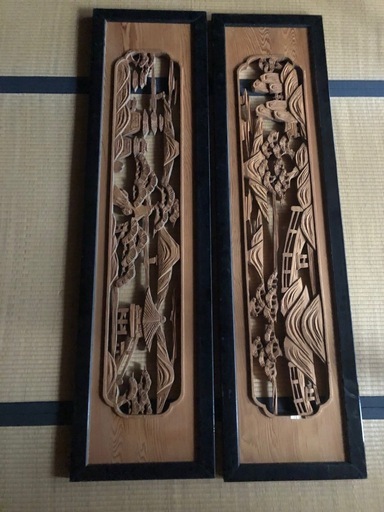 黒縁欄間、早く取り引き出来る方！